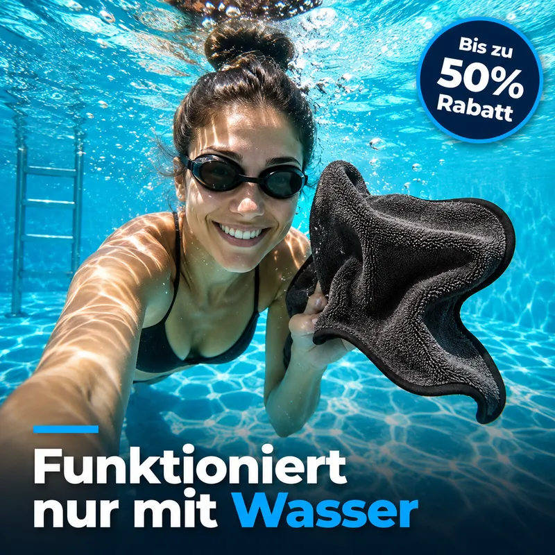 Static ad for a cleaning cloth